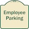 Signmission Designer Series-Employee Parking Sign, Tan & Green Heavy-Gauge Aluminum, 18" x 18", TG-1818-9850 A-DES-TG-1818-9850 - alternate 1